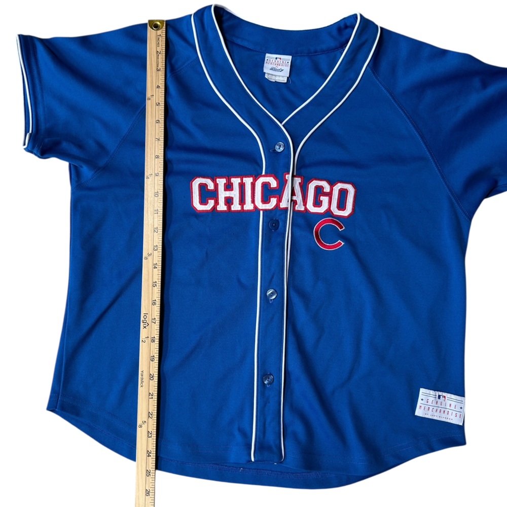 Vintage Chicago Cubs Jersey Lady Slugger Women’s Blue MLB Genuine Merchandise XL - Picture 6 of 9